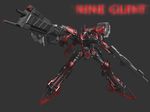  armored_core armored_core:_for_answer assault_rifle from_software gun mecha missile_launcher nineball rifle rocket_launcher weapon white_glint 