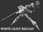  armored_core assault_rifle from_software gun mecha missile_launcher rifle rocket_launcher weapon white_glint 