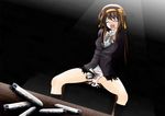  arms_behind_back bdsm bondage bound sex spread_legs suzumiya suzumiya_haruhi suzumiya_haruhi_no_shoushitsu suzumiya_haruhi_no_yuuutsu vaginal vibrator 