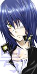  air_gear blue_hair eyepatch male male_focus solo wanijima_agito 