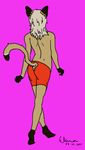  boxers cougar elena feline female mammal solo tail underwear 