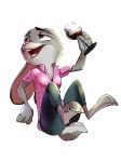  absurd_res alcohol beverage breasts cleavage clothed clothing disney drunk female hi_res judy_hopps lagomorph mammal plaid plaid_shirt rabbit simple_background solo white_background wine wine_glass zigrock001 zootopia 