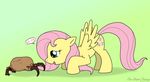  cutie_mark dialog english_text equine female feral fluttershy_(mlp) friendship_is_magic fur hair half-life hasbro headcrab horse long_hair mammal my_little_pony open_mouth pegasus pink_hair plain_background pony text the-chaos-theory valve wings yellow_fur 