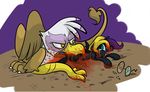  blood equine female feral friendship_is_magic gilda_(mlp) gore gryphon hasbro horse mammal my_little_pony nyx_(mlp) pony ponygoggles vorarephilia vore wings 