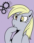  derpy_hooves_(mlp) equine female feral friendship_is_magic hasbro horse madmax mammal my_little_pony pegasus pony solo thinking unknown_artist wings yellow_eyes 