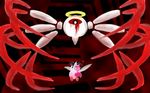  angel battle blood blood_tears bloody_tears fairy halo kirby kirby_(series) kirby_64 monster nintendo red_sclera ribbon_(kirby) tears wings zero_two 