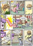  bonbon_(mlp) cherry_(mlp) comic cutie_mark derpy_hooves_(mlp) dress english_text equine female feral food friendship_is_magic fruit group hasbro horn horse john_joseco lesbian lyra_(mlp) lyra_heartstrings_(mlp) mammal muffin my_little_pony pegasus pink_pearl_(mlp) pony text unicorn wings 