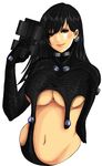  black_hair breasts gantz gantz_suit large_breasts long_hair pecotank shimohira_reika x-gun 
