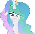  alicorn crown disgusted enma-darei equine female feral friendship_is_magic green_hair hair hasbro horn horse long_hair mammal my_little_pony omg pegacorn pony princess princess_celestia_(mlp) purple_eyes purple_hair reaction reaction_image royalty sad solo tiara 