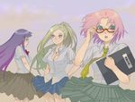  3girls haruno_sakura hyuuga_hinata ishizaki_miwako multiple_girls naruto school_uniform yamanaka_ino 