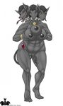  anthro big_breasts black_nipples blackfox85 breasts canine cerberus collar conjoined female jewelry mammal monster multi_breast multi_head muscles muscular_female necklace nipples nude pussy reptile scalie snake solo spike_collar spiked_collar tail three_heads 