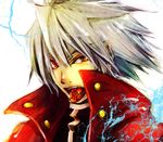  arc_system_works blazblue heterochromia male male_focus noran open_mouth ragna_the_bloodedge white_hair 