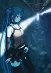  alternate_costume bad_id bad_pixiv_id belt choker dark detached_sleeves hatsune_miku long_hair mishima_yoshikatsu punk solo thighhighs very_long_hair vocaloid zettai_ryouiki 