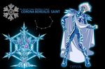  armor closed_eyes cloth constellation crystal crystal_saint eyes_closed knights_of_the_zodiac male male_focus mythology saint_seiya snowflake snowflakes 