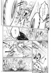  chihiro_(kemonomichi) comic greyscale highres kirisame_marisa monochrome multiple_girls patchouli_knowledge touhou translated 
