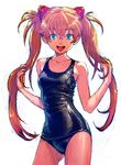  :d alternate_hairstyle bare_shoulders blue_eyes boyaking breasts brown_hair collarbone face hair_ornament long_hair medium_breasts neon_genesis_evangelion one-piece_swimsuit open_mouth orange_hair revision school_swimsuit shikinami_asuka_langley shiny shiny_clothes skindentation smile solo souryuu_asuka_langley swimsuit twintails very_long_hair wet wet_clothes 