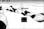  fan flak_jacket lowres lying monochrome naruto on_stomach solo_focus spoilers tenten vest wei 