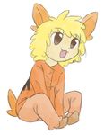  blonde_hair chibicyndaquil gijinka lillipup personification pokemon pokemon_(game) 