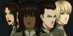  4girls angry blonde_hair blue_eyes brown_eyes brown_hair crying crying_wolf dark_skin laughing_octopus long_hair metal_gear metal_gear_(series) metal_gear_solid metal_gear_solid_4 multiple_girls raging_raven screaming_mantis short_hair tears 