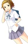  bag brown_eyes brown_hair hairband k-on! nishikawa_ari school_uniform short_hair solo tainaka_ritsu 