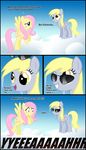  cold comic cutie_mark derpy_hooves_(mlp) equine eyewear female feral fliuttershy_(mlp) fluttershy_(mlp) friendship_is_magic hasbro mammal my_little_pony oh_that_andy ohthatandy pegasus sunglasses wings 