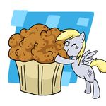  derpy_hooves_(mlp) equine female feral food friendship_is_magic hasbro madmax mammal muffin my_little_pony pegasus solo wings 
