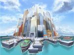  building city cityscape game_freak naoki_saito official_art pokemon pokemon_(game) pokemon_black_and_white pokemon_bw ship sky skyscraper 