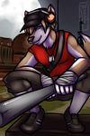  dog dog_tags hat husky mammal scout_(team_fortress_2) tail team_fortress_2 unknown_artist 