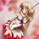  asphyx asphyxiation blonde_hair breasts final_fantasy guro hanged hanging highres tears white_mage 