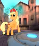  applejack_(mlp) equine female friendship_is_magic ghosts hair hasbro helmet horse long_hair my_little_pony team_fortress_2 unusual 