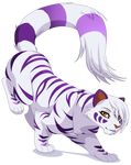  alpha_channel amber_eyes domi-chan edmund feline feral fur mammal paws solo stripes tiger white_fur 