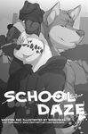  black_and_white blue_markings canine comic comic_cover dalmatian dog fur hoodie husky male mammal markings monochrome redrusker school_daze sea_salt 