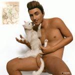  3d_(artwork) a_cat_is_fine_too bestiality digital_media_(artwork) domestic_cat duo erection felid feline felis female feral fuzzyfelt(artist) hi_res holding_chin human interspecies mammal penetration penis pussy realistic simple_background sitting_in_lap spread_legs spreading tongue 