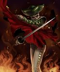  hat hi-ho- matador matador_(megami_tensei) no_humans shin_megami_tensei shin_megami_tensei_iii:_nocturne skull solo sword weapon 