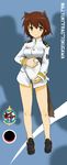  animal_ears bad_id bad_pixiv_id brown_hair commentary dakku_(ogitsune) military military_uniform solo strike_witches_1991 tail uniform world_witches_series 