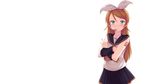  cosplay kagamine_rin_(cosplay) kousaka_kirino kwasabiyori00d orange_hair ore_no_imouto_ga_konna_ni_kawaii_wake_ga_nai vocaloid white 