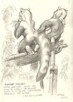  female male mammal nude pussy red_panda scale scale_(artist) sketch 