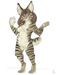  anthro breasts cat feline female lynx mammal nipples nude pmoss pussy solo 