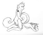  anthro black_and_white breasts canine claws couple dog doggie_style eyes_closed female hair hindpaw husky inkpawz long_hair male monochrome nude paws penetration plain_background sex straight tail tattoo vaginal vaginal_penetration white_background 