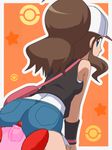  artist_request awa blue_eyes brown_hair butt clothing crossover edit female gif hair hat kirby kirby_(series) looking_back nintendo penis pok&#233;mon pokemon pokemon_(game) pokemon_black_and_white pussy sex torn_clothing touko_(pokemon) video_games white white_(pokemon) 