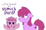  berry_punch_(mlp) child cutie_mark daughter equine female feral friendship_is_magic hasbro horn horse mammal mother my_little_pony parent plain_background pony ruby_pinch_(mlp) skoon unicorn white_background young 