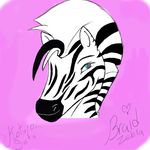  braid_zebra(character) equine female kotaro_seta looking_at_viewer smile solo zebra 