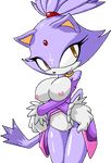  amber_eyes animal_ears big_breasts blaze_the_cat breasts cat clothing collar crossed_arms edit feline female hair mammal nipples orange_eyes plain_background ponytail purple_body pussy sega simple_background solo sonic_(series) standing tail thefuckingdevil tight_clothing transparent_background undressing white_background 