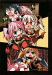  3girls beastiality bestiality chibi choukou_sennin_haruka highres multiple_girls pig tentacle 