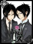  black_hair blue_eyes glasses hibari_kyouya katekyo_hitman_reborn katekyo_hitman_reborn! long_hair red_eyes rokudou_mukuro 