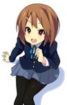  bad_id bad_pixiv_id brown_eyes brown_hair hirasawa_yui k-on! pantyhose pilotis school_uniform short_hair solo 