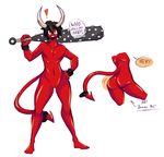  ass cuntboy dark_skin demon_boy devil horns male muscle photoshop pussy red_skin tail 