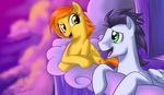  balcony cloud clouds couple equine female feral friendship_is_magic green_eyes male mammal melancholysanctuary my_little_pony pegasus recycletiger romantic sky soarin_(mlp) spitfire_(mlp) wings wonderbolts_(mlp) 