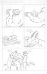  big_breasts breasts comic dumbbells female heros_(character) legendary_pok&#233;mon lugia male michael_higgs muscles muscular_female nintendo pok&#233;mon pok&egrave;mon video_games 