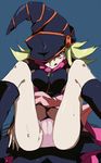  :q blonde_hair cameltoe duel_monster gagaga_girl hat hat_over_one_eye nakamura_sandayo panties red_eyes skirt solo tongue tongue_out underwear wizard_hat yuu-gi-ou yuu-gi-ou_zexal 